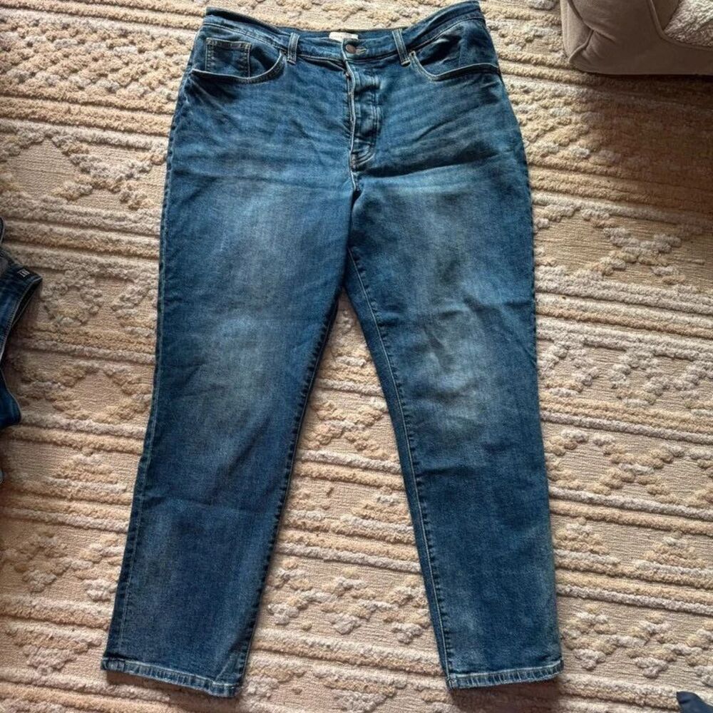 Oliver Logan High Rise Straight Leg Jeans Blue Size 34
